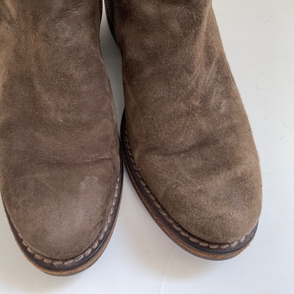 VIC MATIE Knee High Brown Suede Leather Boots from Italy: New w/o Box! Size 39 - Picture 4 of 5